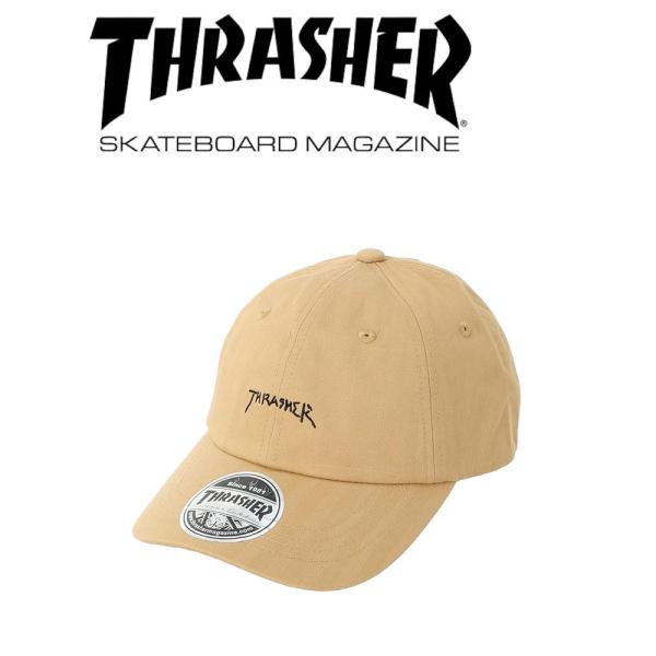 THRASHER スラッシャー GONZ LOGO CAP 帽子 キッズ 定番 キャップ ベージュ ...