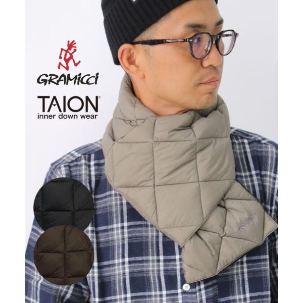 taion ダウンマフラー グラミチ タイオン コラボ マフラー Gramicci TAION DO...