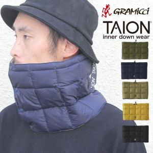 ネックウォーマー メンズ レディース ブランド グラミチ タイオン TAION×GRAMICCI ダウンネックウォーマー レディース TG-1F-003