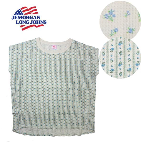 jemorgan サーマル 花柄 レディース ノースリーブ カットソー JE044-29S ジェーイ...