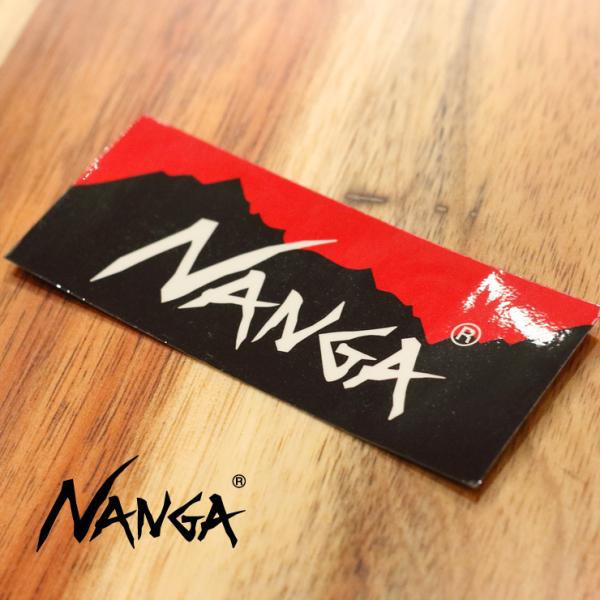 ナンガ NANGA ロゴ ステッカー シール キャンプ ステッカー アウトドア ステッカーブランドロ...