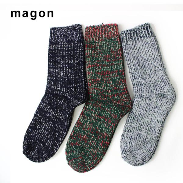 magon Wool Mix Crew Socks マゴンマゴン ウールミックスクルーソックス 靴下...