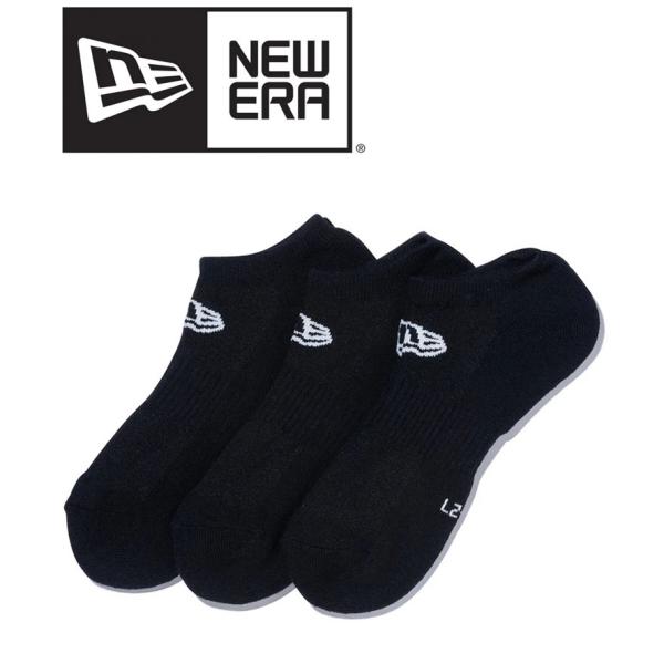 NEW ERA ニューエラ ソックス ショート 3ペア ブラック SOCKS SHORT 3PAIR...