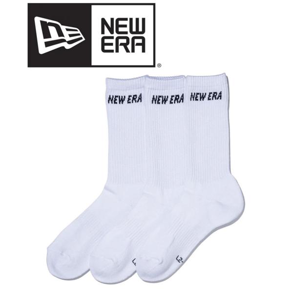 NEW ERA ニューエラ ソックス クルー 3ペア ホワイト SOCKS CREW 3 PAIRS...