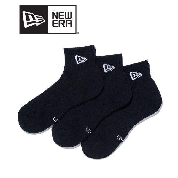 ニューエラ NEW ERA ソックス アンクル 3ペア ブラック 14518191 メンズ レディー...