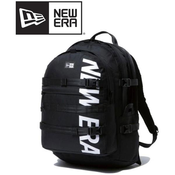 爆買 / NEW ERA ニューエラ キャリアパック 35L プリントロゴ ブラック × ホワイト ...