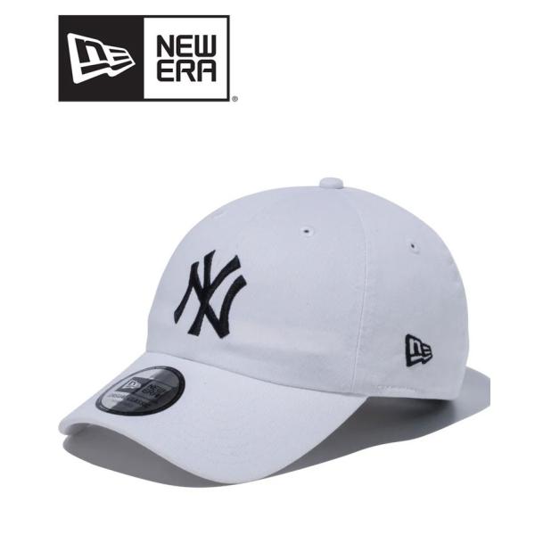 ニューエラ NEW ERA 帽子 カジュアルクラシック ニューヨーク・ヤンキース ホワイト × ブラ...