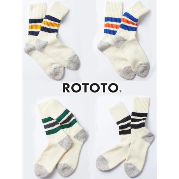 爆買 / ROTOTO ロトト COARSE RIBBED OLDSCHOOL CREW SOCKS...
