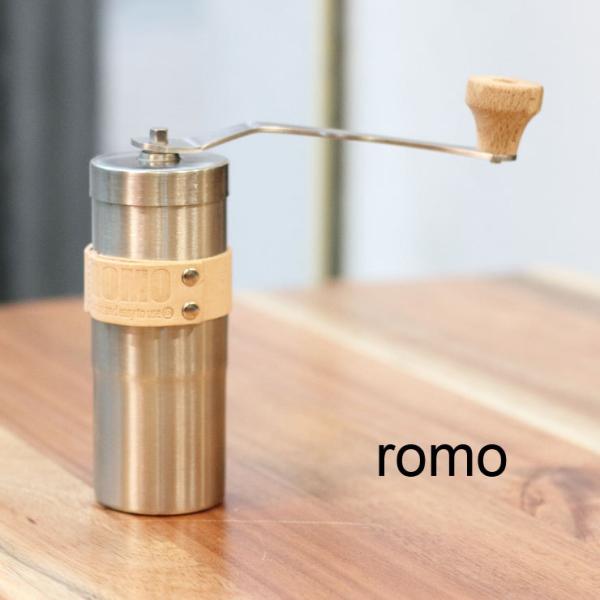 romo コーヒーミル コーヒーミル アウトドア キャンプ 手動 コンパクト 手挽きコーヒーミル R...