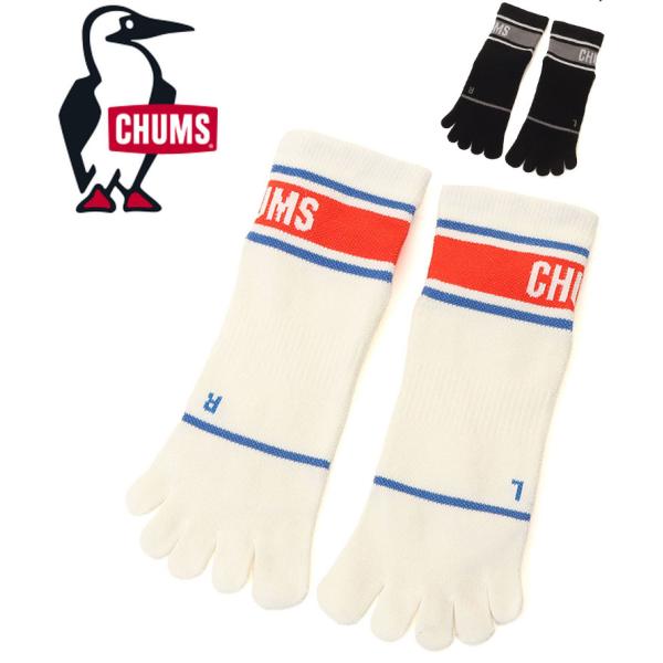 CHUMS チャムス Runnning Line Crew Toe Socks ランニングラインクル...
