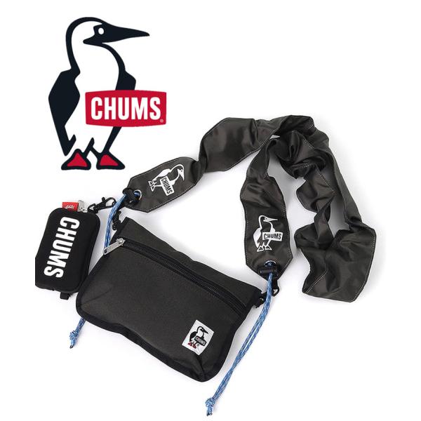 CHUMS チャムス Wearable Sling Shoulder Bag Sweat Nylon...