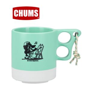 CHUMS チャムス かせきさいだぁ Camper Mug Cup かせきさいだぁ キャンパーマグカップ CH62-2164 Mint/LtGray(M121)｜protocol