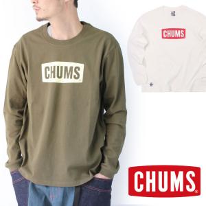 チャムス ロンt メンズ Tシャツ 長袖 CHUMS ロングTシャツ キャンプ 服装 ブランド 大きいサイズ 白 ホワイト CH01-1828
