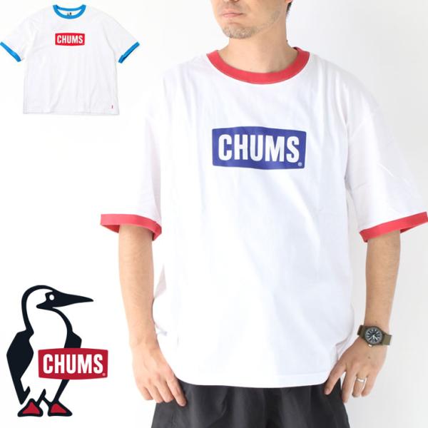 CHUMS チャムス tシャツ メンズ 大きいサイズ CHUMS オーバーサイズドリンガーロゴTシャ...