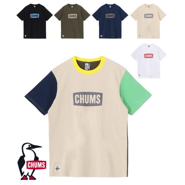 Tシャツ メンズ 春 夏 CHUMS チャムス 半袖Tシャツ ロゴTシャツ CHUMS Logo T...