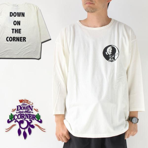 tシャツ メンズ 大きいサイズ レディース 7分袖 tシャツ DOWN ON THE CORNER ...