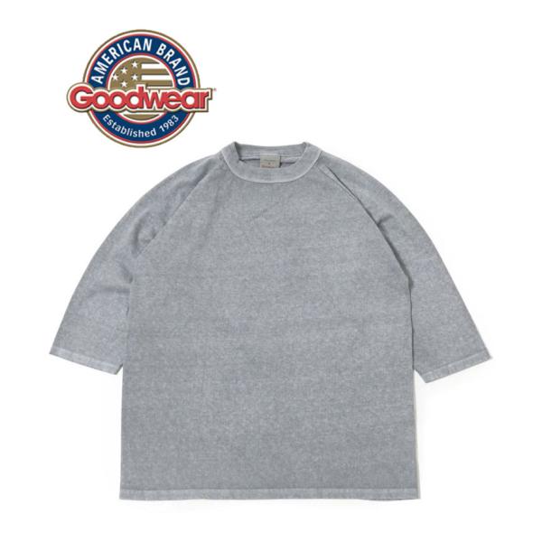 GOODWEAR グッドウェア 3/4 RAGLAN TEE PIGMENT DYE 3/4 ラグラ...