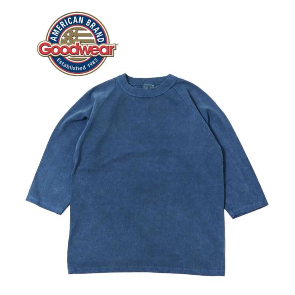 GOODWEAR グッドウェア 3/4 RAGLAN TEE PIGMENT DYE 3/4 ラグラ...