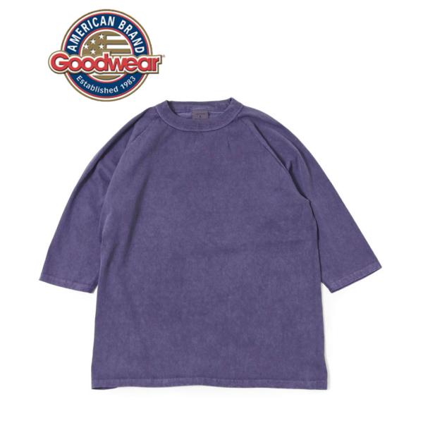 GOODWEAR グッドウェア 3/4 RAGLAN TEE PIGMENT DYE 3/4 ラグラ...