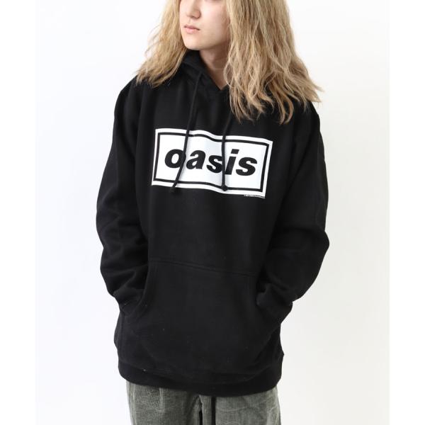 oasis オアシス プルオーバーフーディ デッカロゴ パーカー メンズ レディース Mサイズ Lサ...