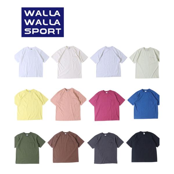 WALLA WALLA SPORT ワラワラスポーツ Tシャツ メンズ 半袖 ポケットT 6oz 無...