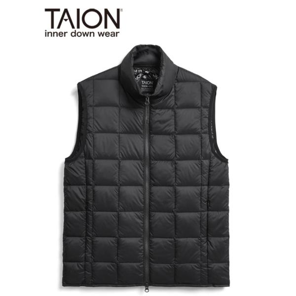 TAION タイオン ベーシック ハイネック Wジップ インナーダウンベスト TAION-002WZ...