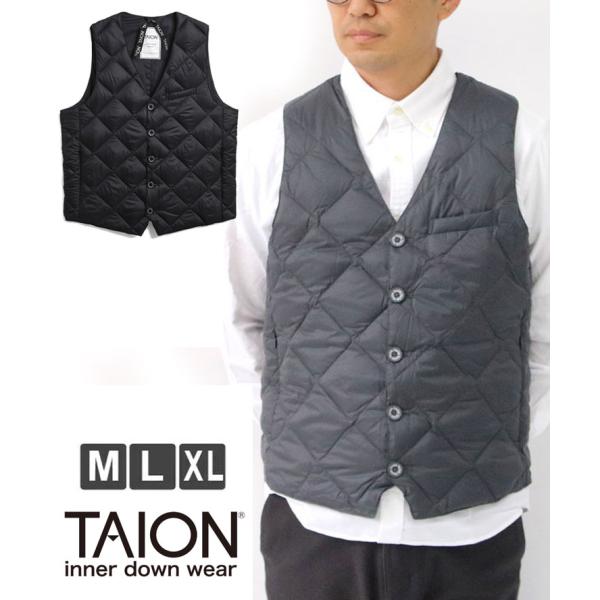 タイオン TAION シティ シングルボタン ダウンジレ TAION-003BCI メンズ インナー...