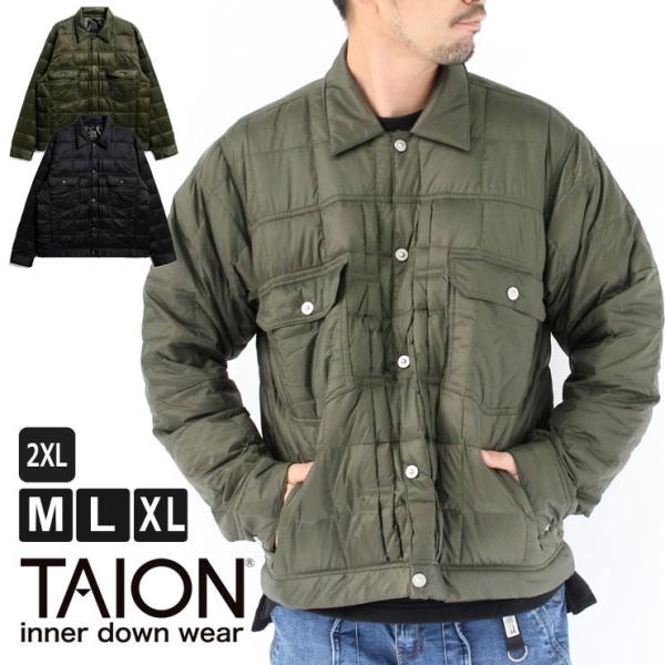 TAION ミリタリー メンズ アウター タイオン インナーダウン ベーシック Gジャン ダウンジャ...
