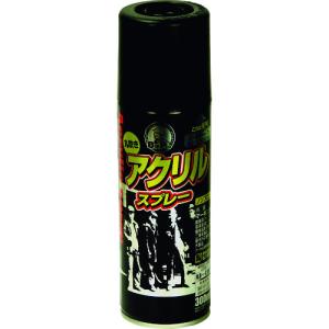 アサヒペン BIGPRO アクリルスプレー 300ML ツヤ消し黒