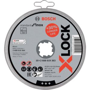 ボッシュ X-LOCK切断砥石125x1.6mmステンレス用10枚入りパック