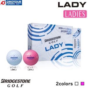 BRIDGESTONE GOLF LADY BALL / ブリヂストンゴルフ レディ ボール 1ダース(12個入り) ホワイト ピンク レディース