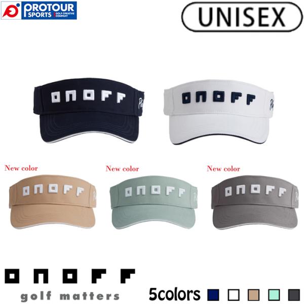 ONOFF SUN VISOR YOK0325 / オノフ サンバイザー 全5色(ホワイト/ネイビー...