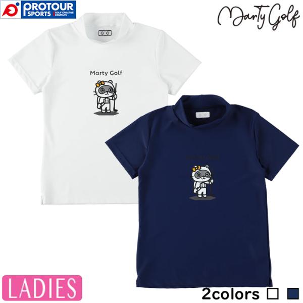 Marty Golf MGC mock(women's) Tanuki(125) (white/na...