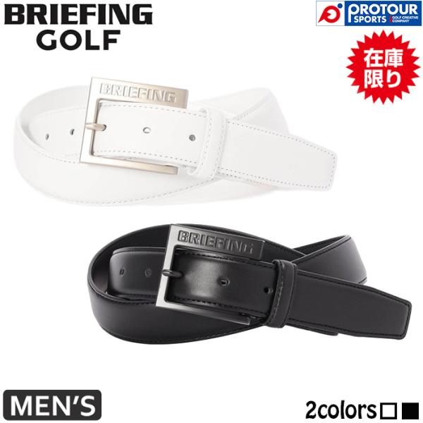 【在庫限り】BRIEFING GOLF SQUARE BUCKLE LEATHER BELT BRG...