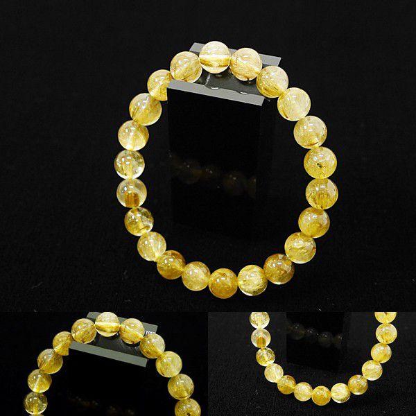 [Original天然石] 金色の輝き ゴールドタイチンルチル A5 [9mm]100037