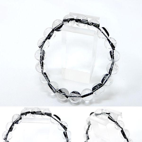 [Original天然石] 極太柱入り 黒針タイチンルチル [10mm]100053