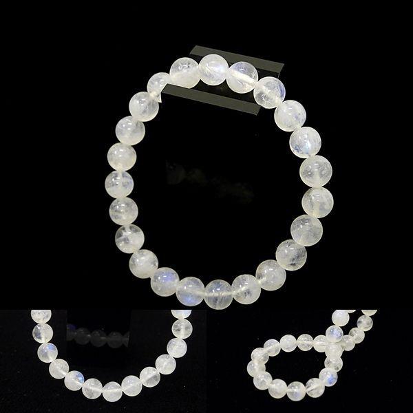 [Original天然石] 美艶シラー ムーンストーン　A4 [8mm]100056