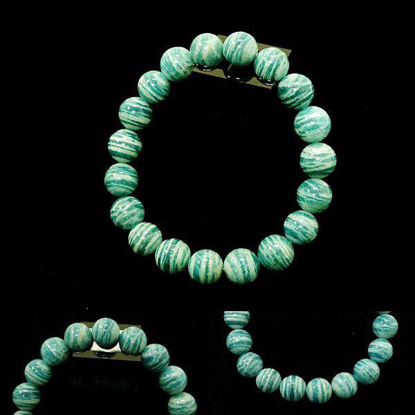 [Original天然石] ロシアのゼブラ アマゾナイト A4 [11.5mm]100063