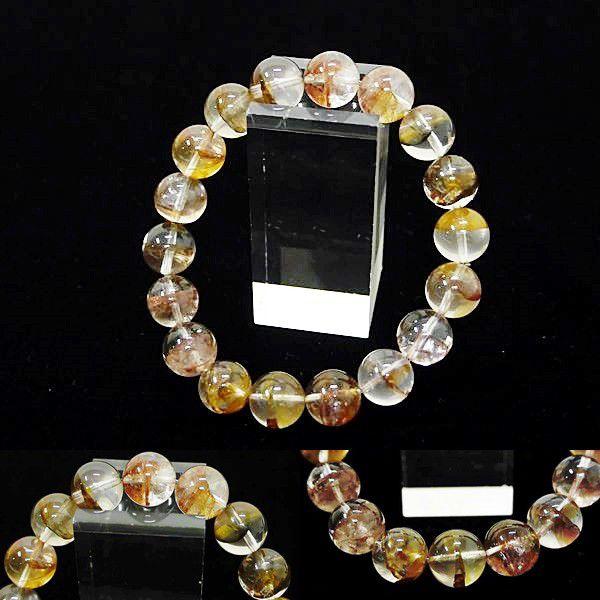 [Original天然石] 赤黄透明鮮やか MIX ガーデンファントム [11mm]100202