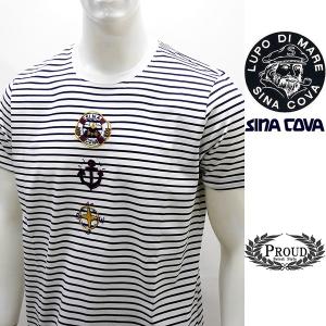 シナコバアウトレット￥21000+税[L] 半袖Tシャツ メンズ マリンアプローチデザイン SINACOVA GENOVA 21129075-e    sc KNs m 20120540｜proud