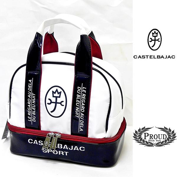 カステルバジャック カート トートバッグ ゴルフ スポーツウェア セミハードボックスタイプメンズ レ...