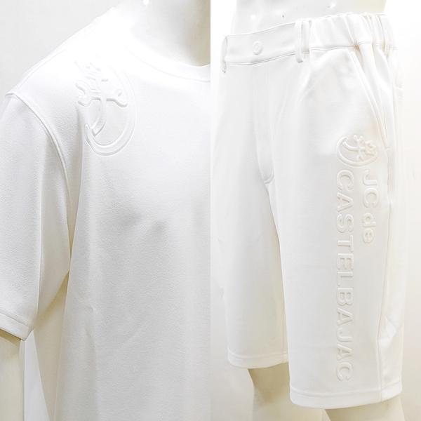 カステルバジャック アウトレット スエットスーツ 半袖 上下 48 L ゴルフ バックショットモデル...