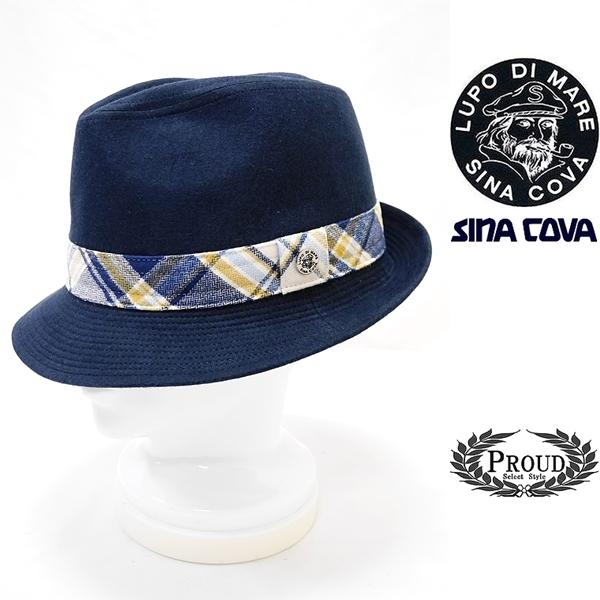 シナコバ ハット 帽子 ゴルフ メンズウェア チェックリボンメタルアイコン 19800円 新作24A...