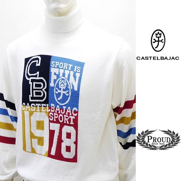 カステルバジャックアウトレット タートルネックセーター 48 L ゴルフ メンズウェア ハイゲージウ...