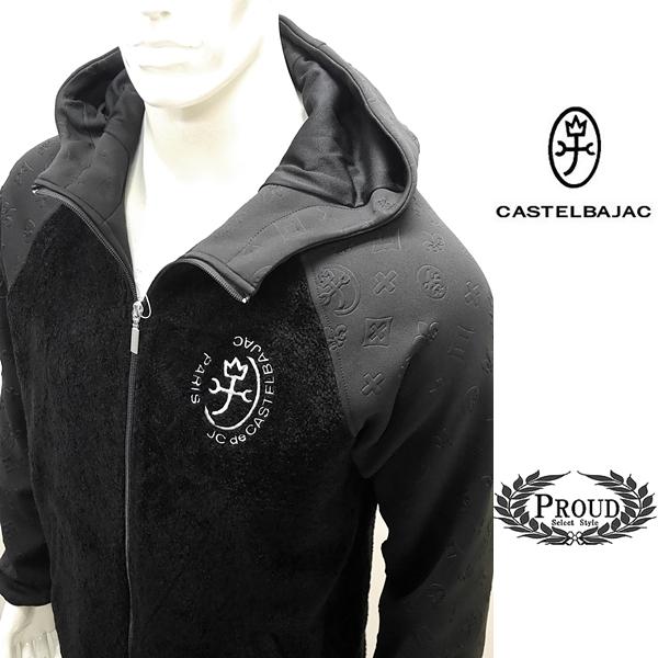 カステルバジャックアウトレット ジャケット フリース 48 L ゴルフ メンズウェア モノグラムチェ...