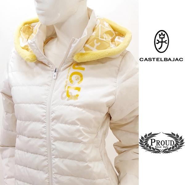 カステルバジャック ダウンジャケット 40 9号 ゴルフ レディースウェア ライトウエイトタイプ 3...