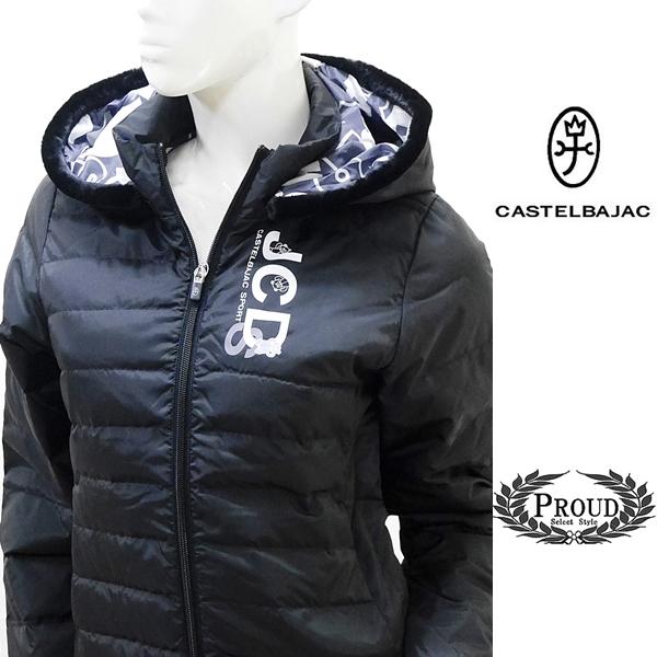 カステルバジャック ダウンジャケット 40 9号 ゴルフ レディースウェア ライトウエイトタイプ 3...