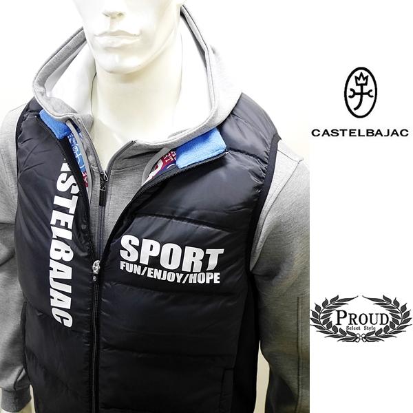 カステルバジャックアウトレット ダウンベスト 50 LL ゴルフ メンズウェア ライトウエイトタイプ...