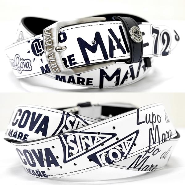 シナコバ ベルト 牛革コンビ ゴルフ タウンウェア メンズ レディース 20900円 新作25SS ...