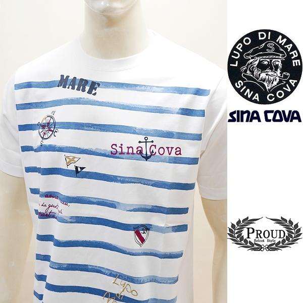 シナコバ 半袖Tシャツ LL ゴルフ メンズウェア マリンアートデザイン 24200円 新作25SS...